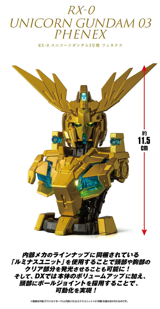 GUNDAM MS MECHANICAL BUST DX UNICORN GUNDAM UNIT 3 PHENEX