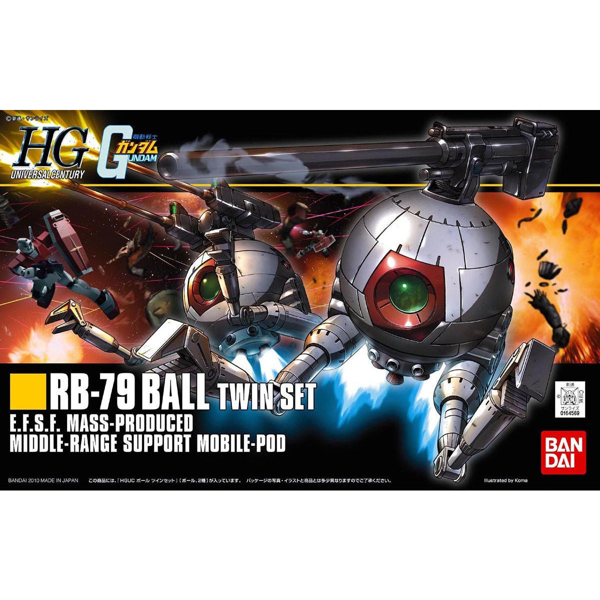 HGUC 1/144 RB-79 BALL TWIN SET