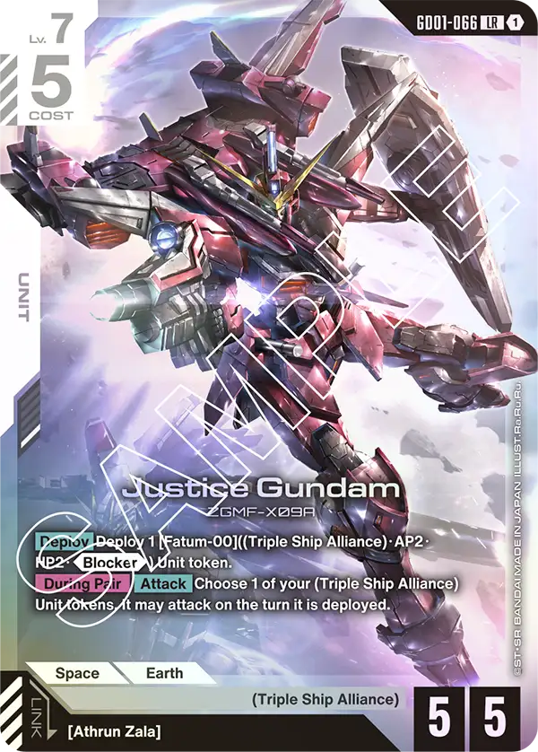 GD01-066 LR Justice Gundam