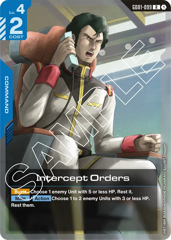 GD01-099 R Intercept Orders