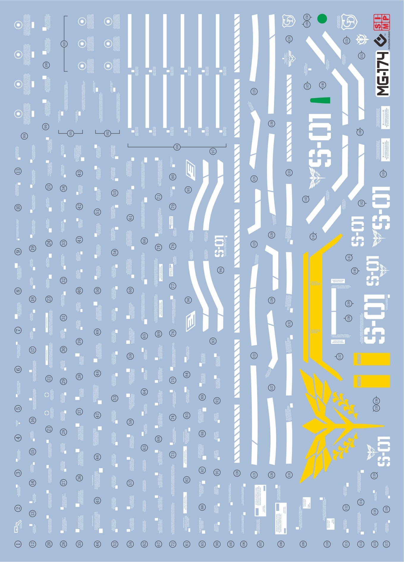 EVO MG Sazabi Ver. Ka UV Water Decal