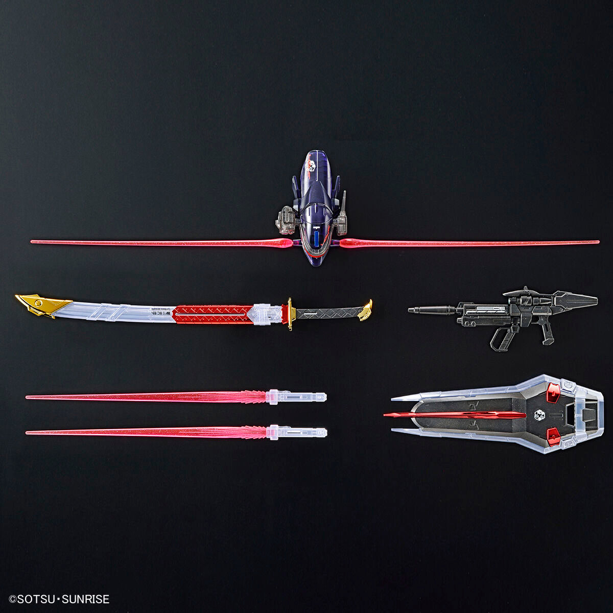 Gundam Base Limited MG 1/100 Astray Red Frame Flight Unit Plating/Clear Colour