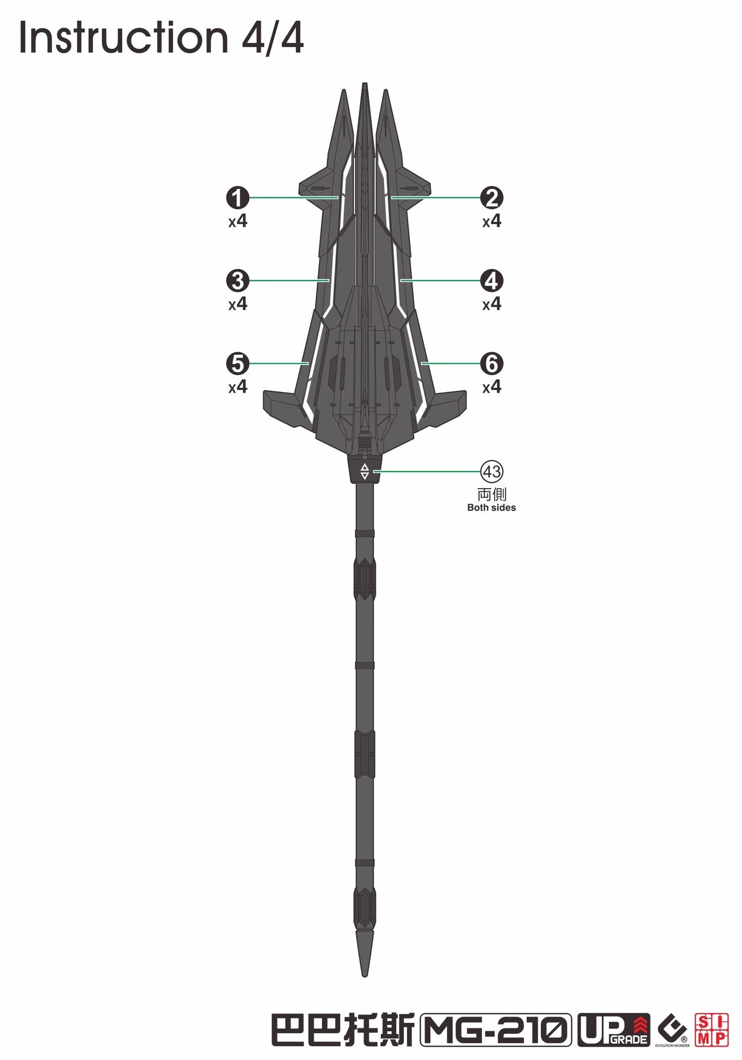 EVO MG Gundam Barbatos UV Water Decal Ver2