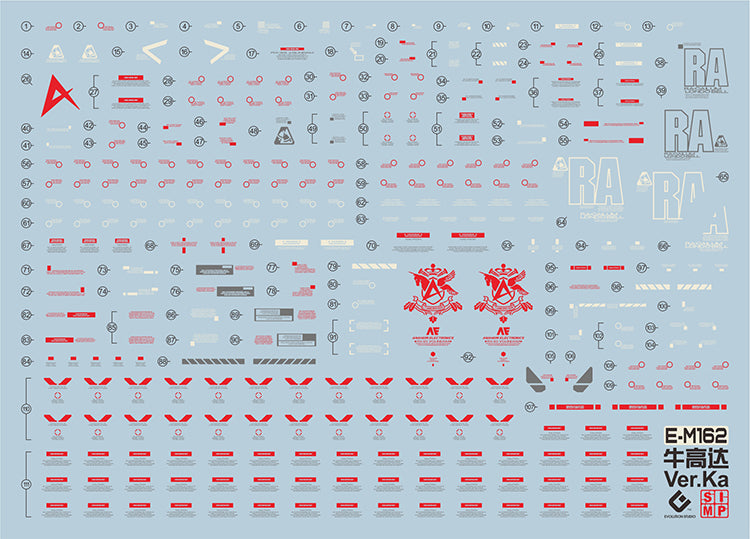 EVO MG Nu Gundam HWS UV Water Decal