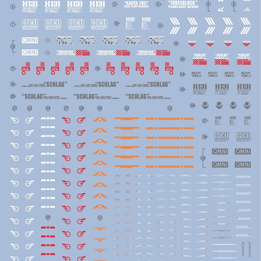 EVO FM Calamity Gundam UV Water Decal