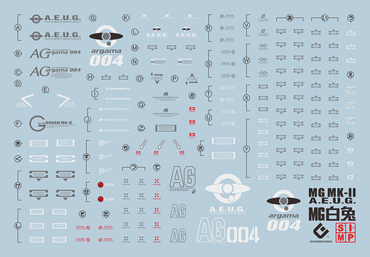 EVO MG Gundam MK-II AEUG UV Water Decal
