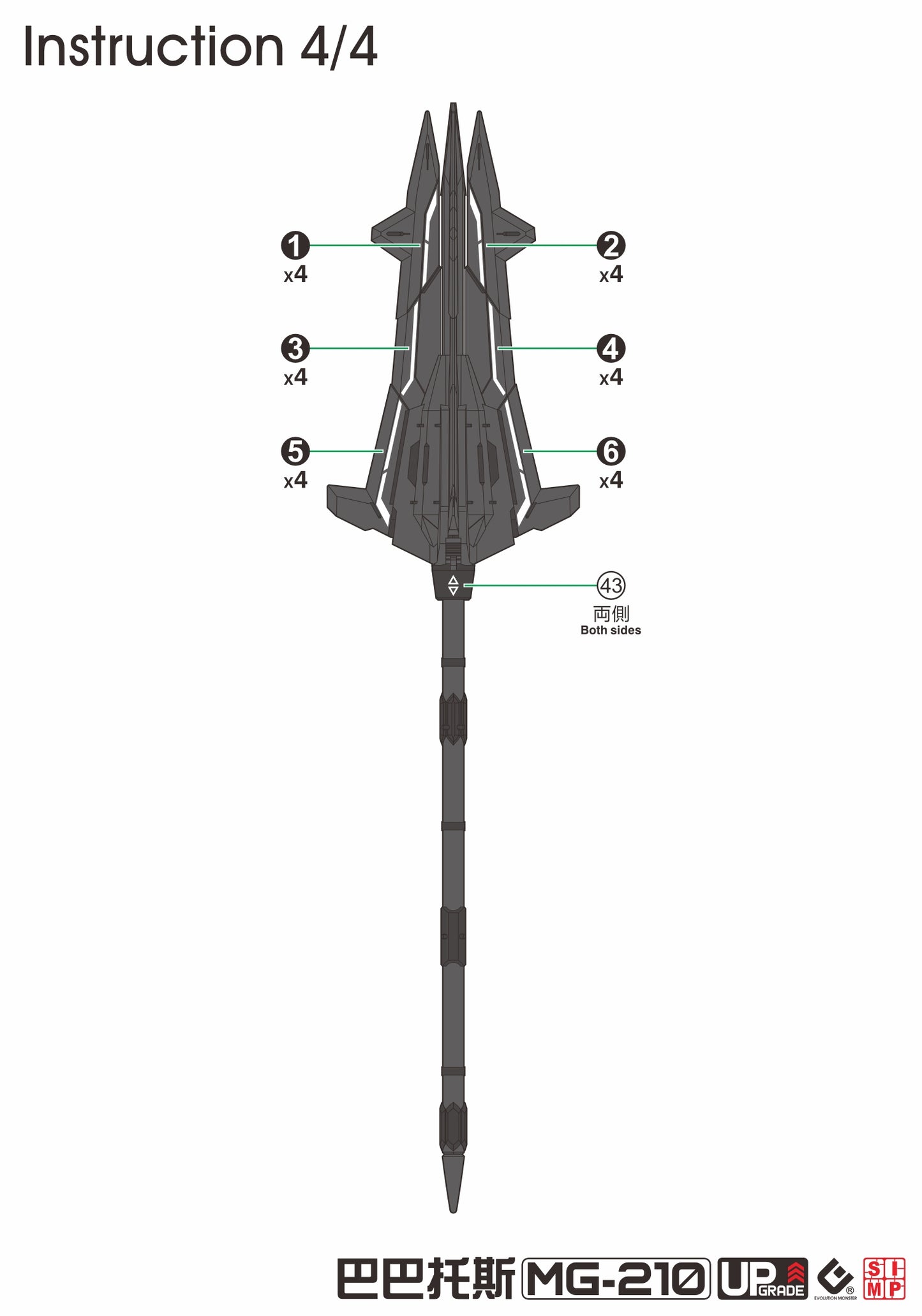 EVO MG Gundam Barbatos UV Water Decal