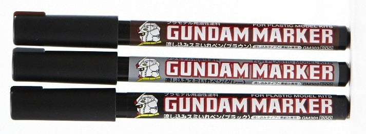 GUNDAM MARKER PANEL LINE GM301P BLACK (POUR TYPE)