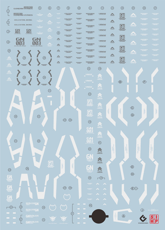EVO MG Gundam Kyrios UV Water Decal