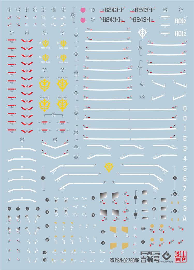 EVO RG Zeon UV Water Decal