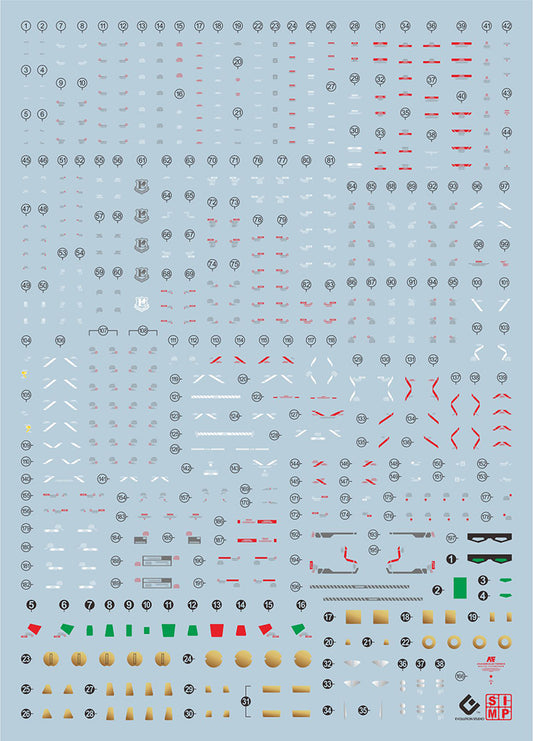 EVO RG RX-93ff Fokuoka Nu Gundam UV Water Decal