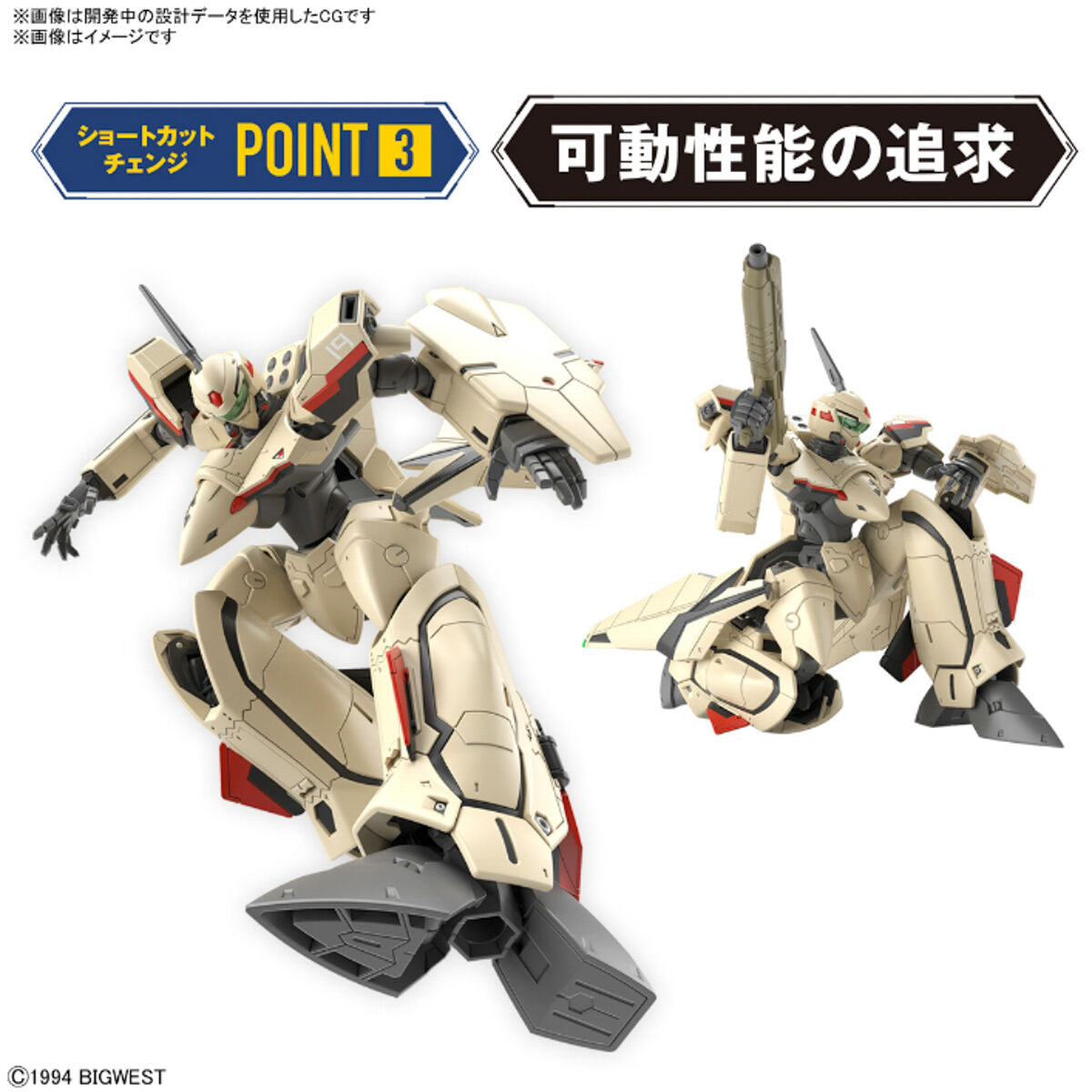 HG 1/100 MACROSS PLUS YF-19