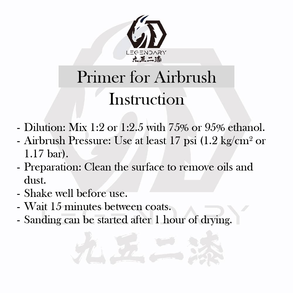 LEGENDARY WATER BASED PRIMER FOR AIRBRUSH