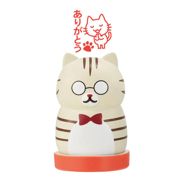 GASHAPON Cat Stamp Director Office Affair