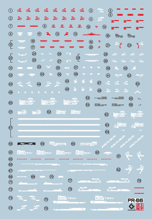 EVO RG Destiny Impulse Gundam UV Water Decal