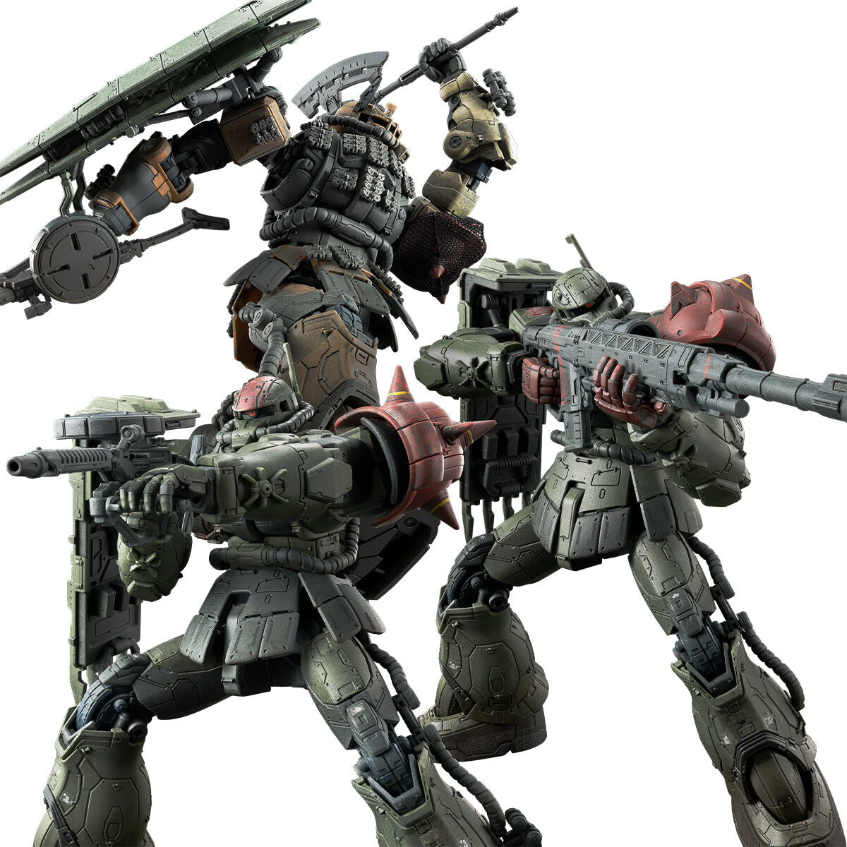 HG 1/144 ZAKU II F TYPE CHUBS & KALE+ZAKU II SOLARI CUSTOM PARTS SET (RFV)