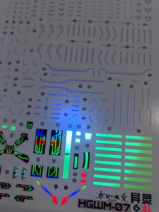 EVO HG TWFM Gundam Calibarn UV Water Decal