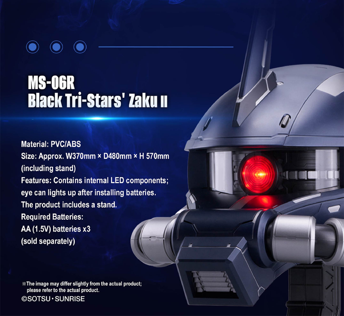 BN HEAD COLLECTION MS-06R BLACK TRI-STARS' ZAKU II