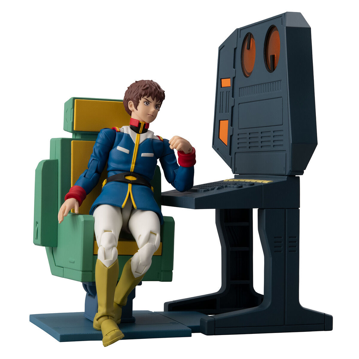 G.M.G. COLLECTION EX Mobile Suit Gundam White Base Bridge Radio operator Desk set