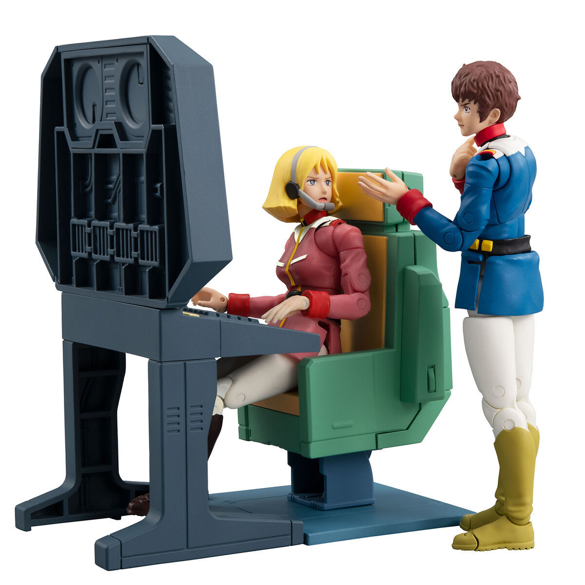 G.M.G. COLLECTION EX Mobile Suit Gundam White Base Bridge Radio operator Desk set