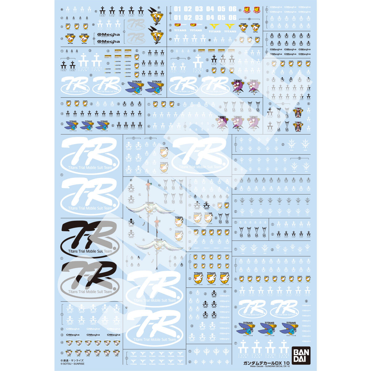 GUNDAM DECAL DX 10 for AOZ