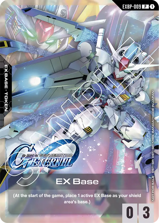 EXBP-009 P EX Base Gundam Aerial Promo SD Gundam G Generation ETERNAL Collaboration