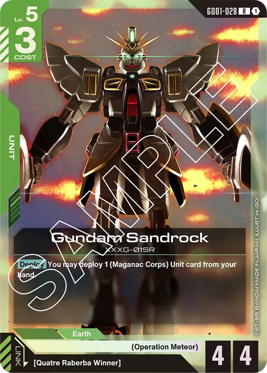 GD01-028 R Gundam Sandrock