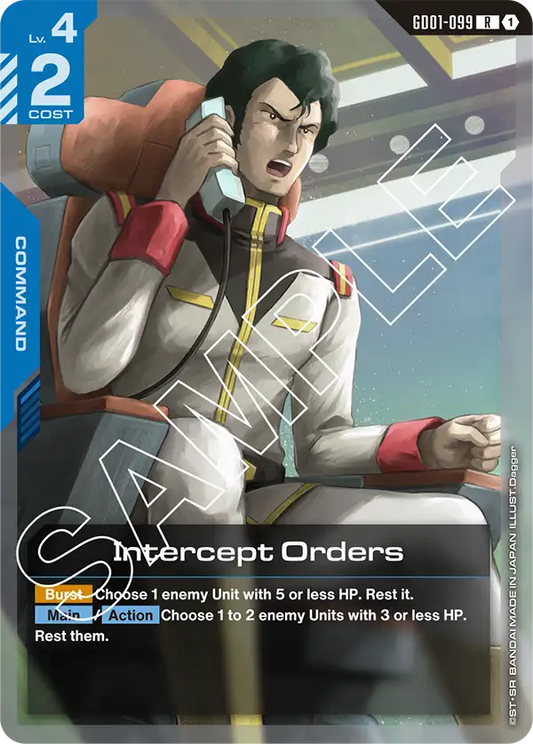 GD01-099 R Intercept Orders