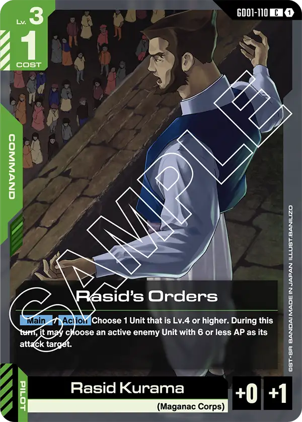 GD01-110 C Rasid's Orders