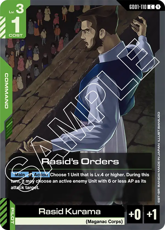 GD01-110 C Rasid's Orders