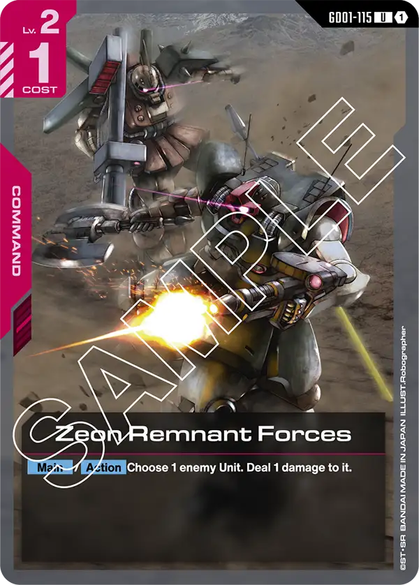 GD01-115 U Zeon Remnant Forces