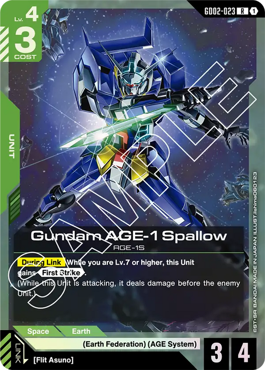 GD02-023 R Gundam AGE-1 Spallow
