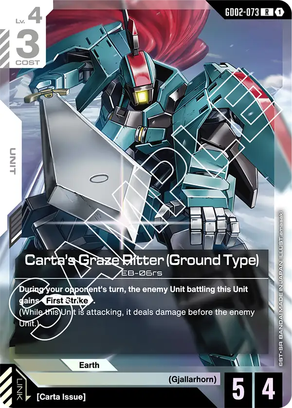 GD02-073 R Carta's Graze Ritter (Ground Type)