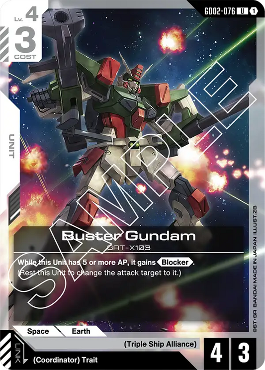 GD02-076 U Buster Gundam