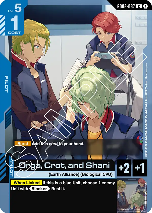 GD02-087 C Orga, Crot, and Shani