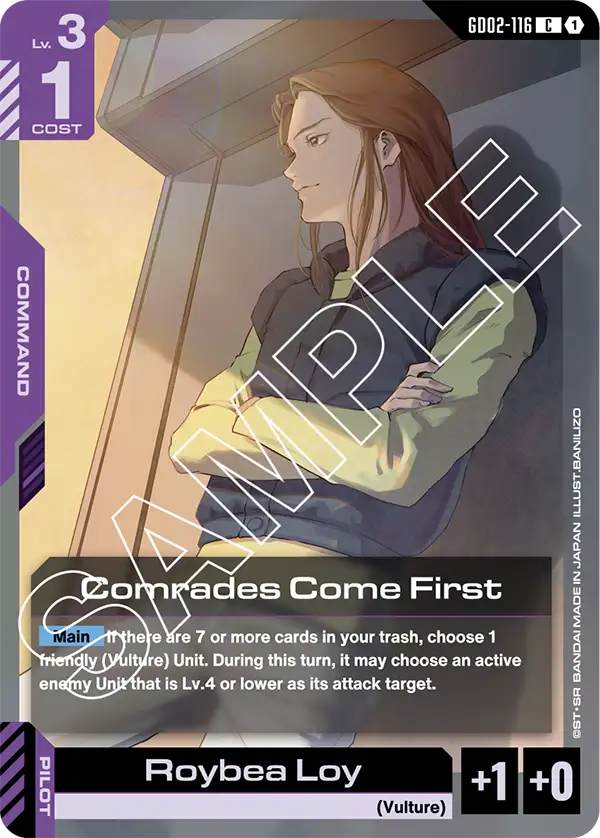 GD02-116 C Comrades Come First