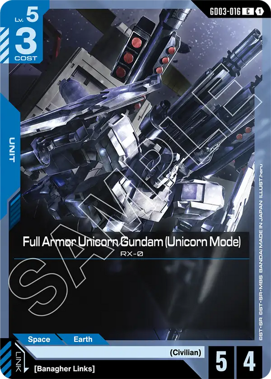 GD03-016 C Full Armor Unicorn Gundam (Unicorn Mode)