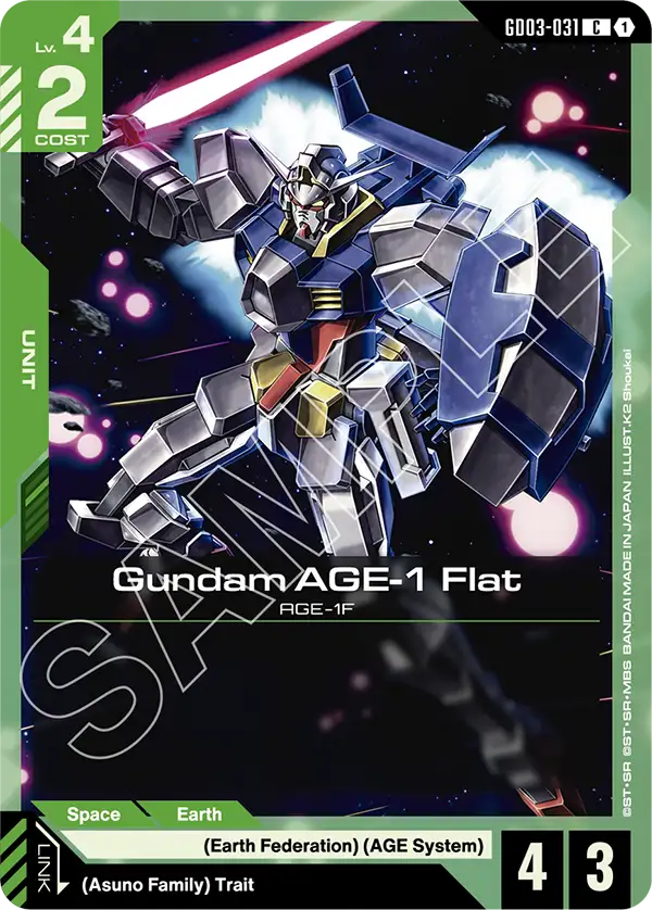 GD03-031 C Gundam AGE-1 Flat