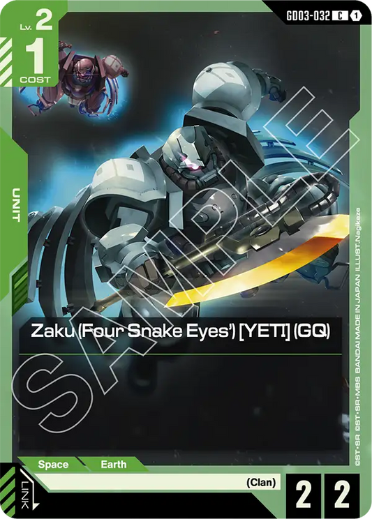 GD03-032 C Zaku (Four Snake Eyes') [YETI] (GQ)