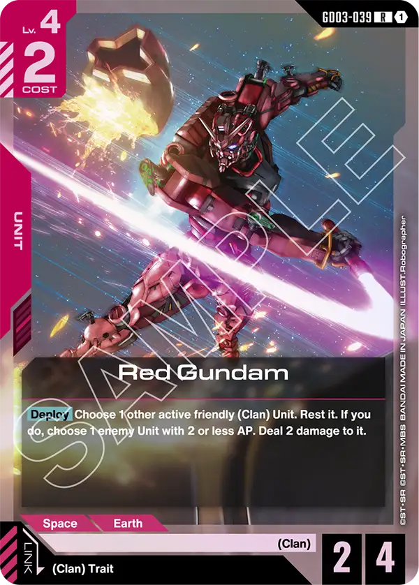 GD03-039 R Red Gundam