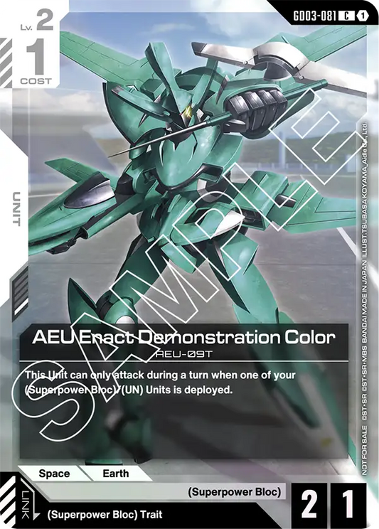GD03-081 C 1 AEU Enact Demonstration Color Promo