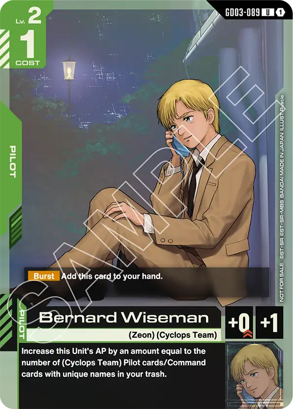 GD03-089 U 1 Bernard Wiseman Promo