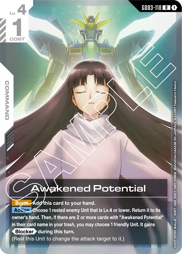 GD03-118 R 1 Awakened Potential Promo