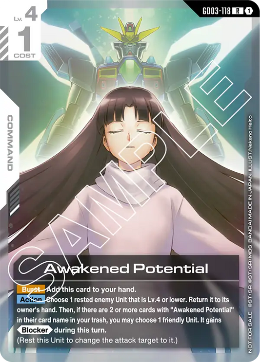 GD03-118 R 1 Awakened Potential Promo