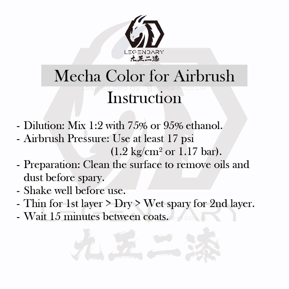 LEGENDARY WATER BASED PAINT MECHA COLOR FOR AIRBRUSH