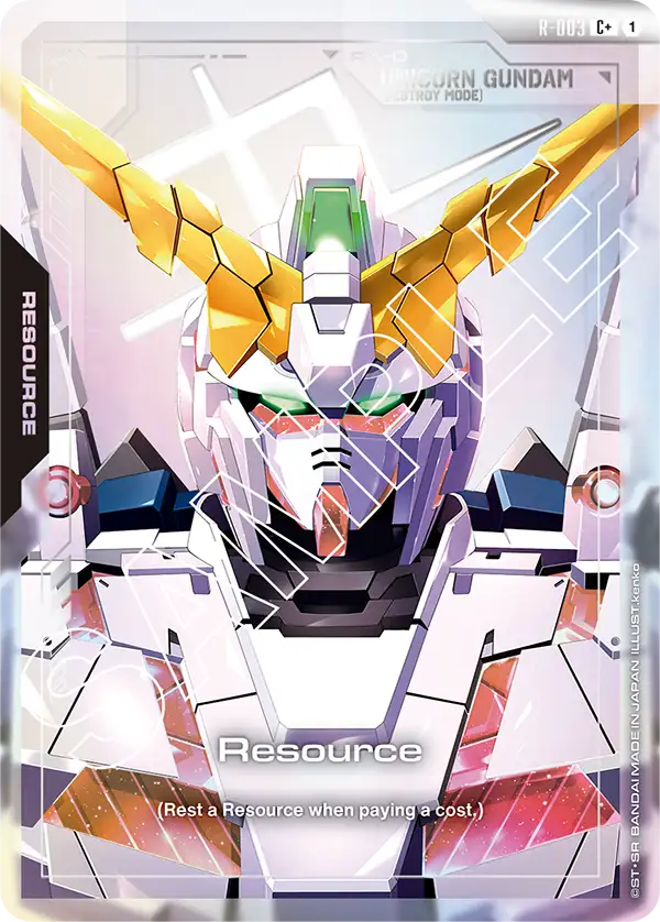 R-003 C + RESOURCE Unicorn Gundam