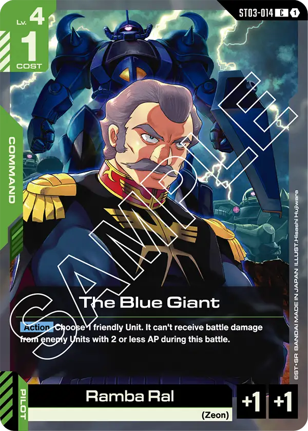 ST03-014 C The Blue Giant Ramba Ral – Delta H LTD