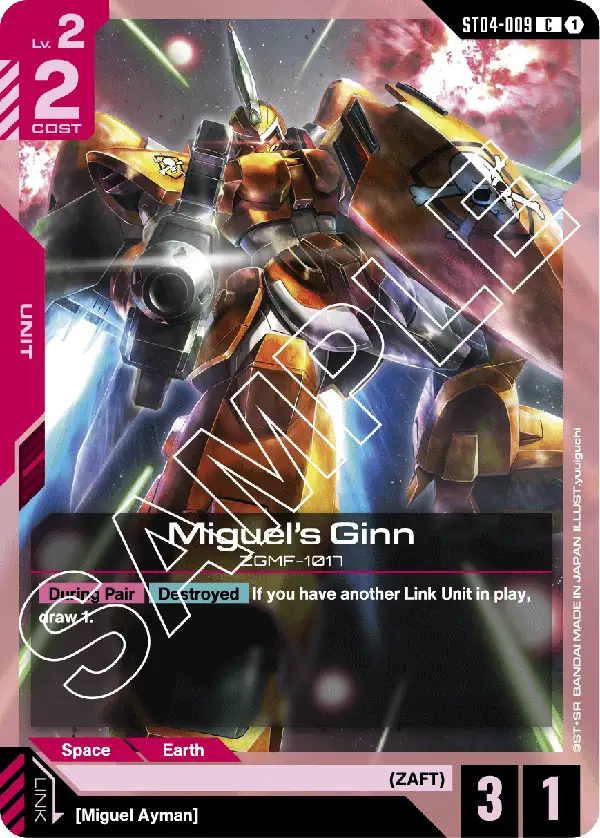 ST04-009 C Miguel's Ginn