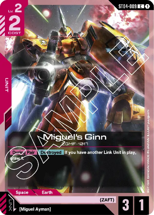 ST04-009 C Miguel's Ginn