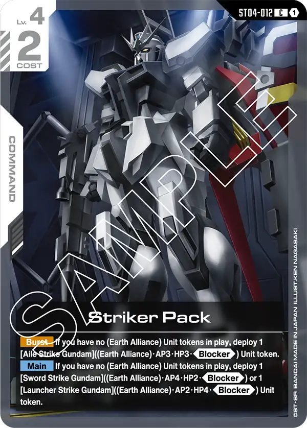 ST04-012 Striker Pack
